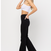 Jelly Jeans - Black Pull On Flare Jeggings
