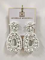 Melinda Earrings - White