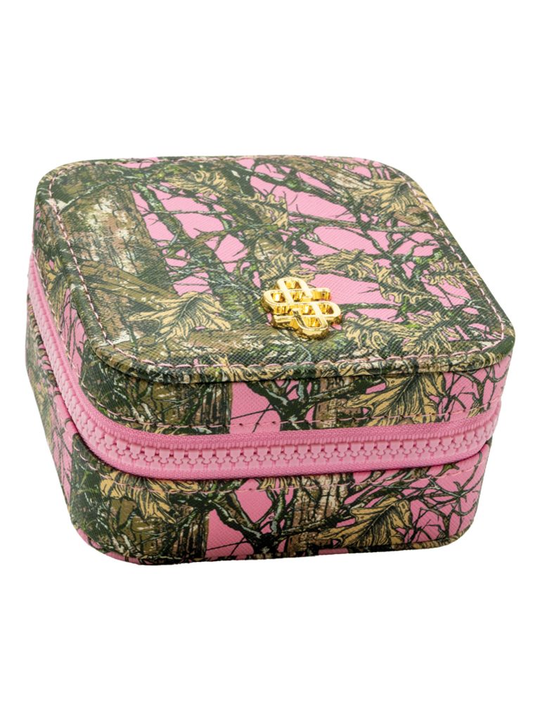 Simply Southern Jewelry Case - Camo Pink
