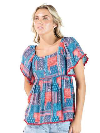 Costal Top - Patriotic Patchwork (BDNPTCH)