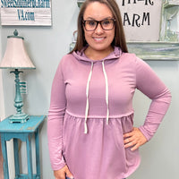 Dusty Plum Hoodie Top