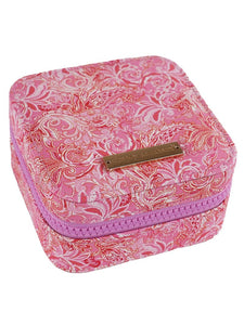 Simply Southern Jewelry Case - Pink Paisley