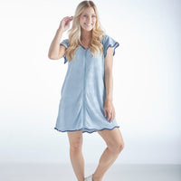 Terry Zip Dress - Ice