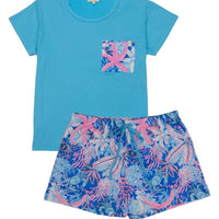 Tshirt Pajama Set - Reef