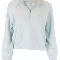 Quarter Zip Pullover - Seafoam