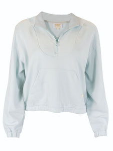 Quarter Zip Pullover - Seafoam