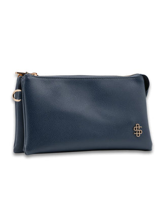 Vegan Leather Convertible Crossbody - Navy