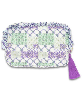 Quilted Cosmetic Bag - Triple Patch