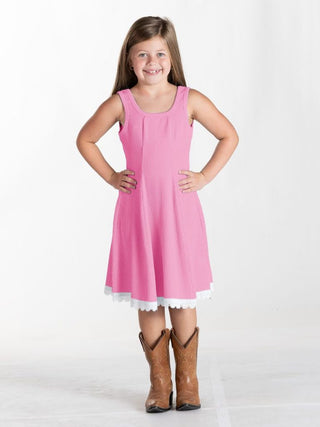 Youth Corded Tank Dress - Pink (PRSPNK)