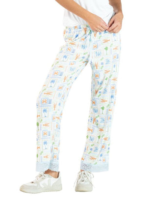 Lounge Pajama Pants - Tropical Stamps (SEAPTCH)