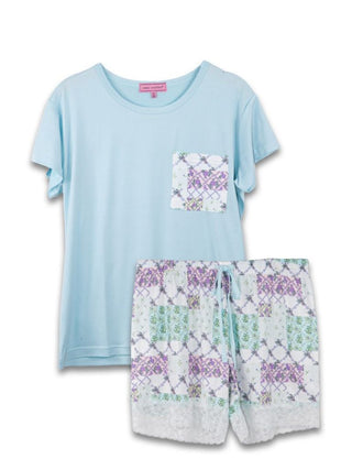 T-Shirt Pajama Set - Patchwork