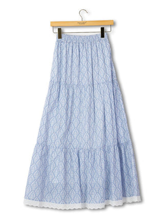 Tiered Maxi Skirt - Blue Bell Garden (SFCL)