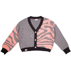 Groovy Crop Sweater - Zebra
