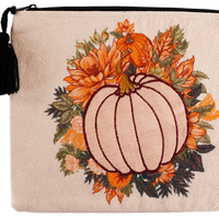 Embordered Pouch - Pumpkin