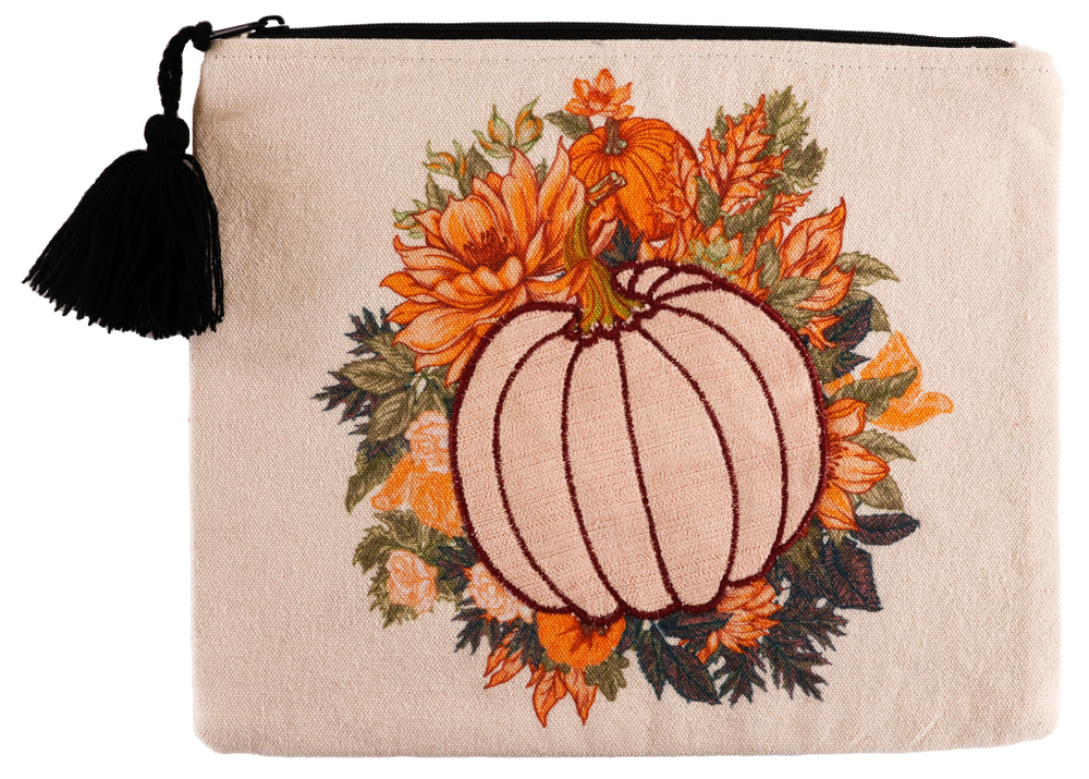 Embordered Pouch - Pumpkin