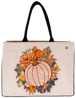 Embordered Tote - Pumpkin
