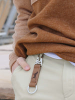 Simply Southern Mens Leather Key Chain
