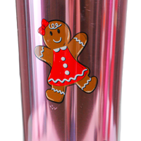 Tumbler 26oz with Straw - Gingerbread