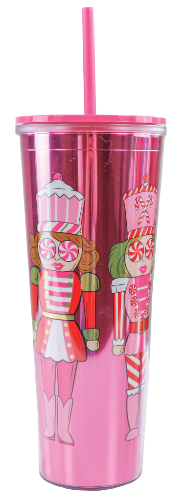 Tumbler 26oz with Straw - Nutcracker