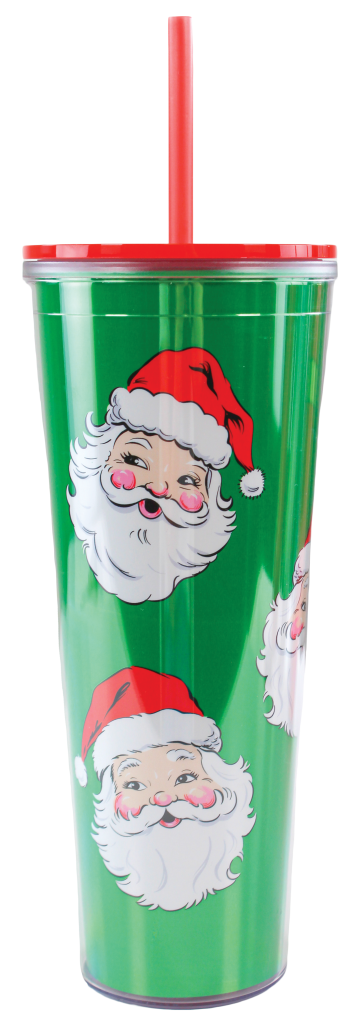 Tumbler 26oz with Straw - Santa