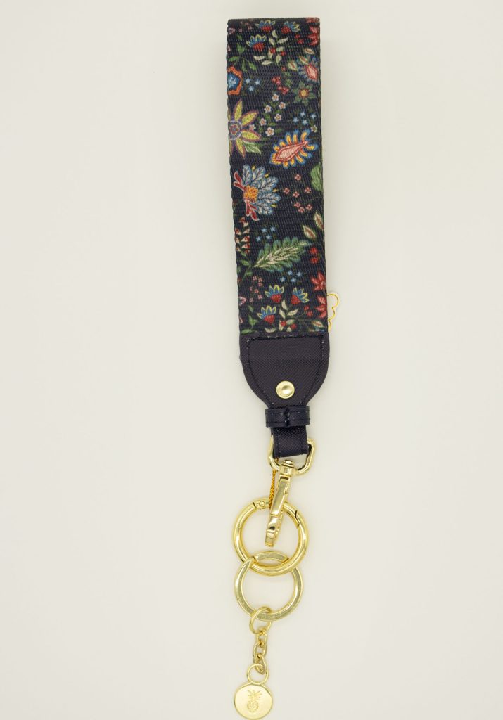 Simply Southern Printed Key Fob - Navy Flower (SPCFLR)