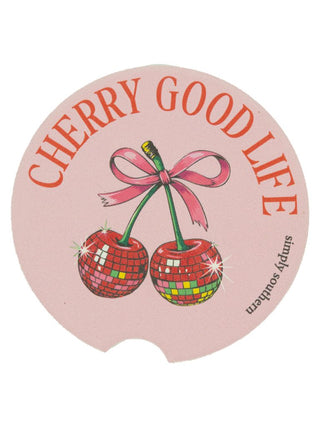 Simply Southern Car Coasters – 2.75"x0.25" absorbent stone inserts, fit any car cup holder, available in 14 designs from Sweet Southern Charm