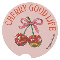 Simply Southern Car Coasters – 2.75"x0.25" absorbent stone inserts, fit any car cup holder, available in 14 designs from Sweet Southern Charm