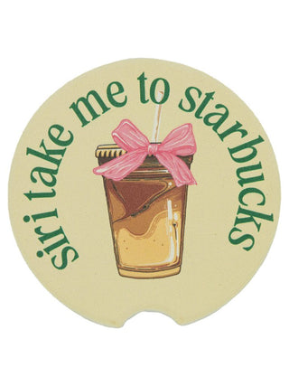 Simply Southern Car Coasters – 2.75"x0.25" absorbent stone inserts, fit any car cup holder, available in 14 designs from Sweet Southern Charm