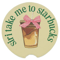 Simply Southern Car Coasters – 2.75"x0.25" absorbent stone inserts, fit any car cup holder, available in 14 designs from Sweet Southern Charm