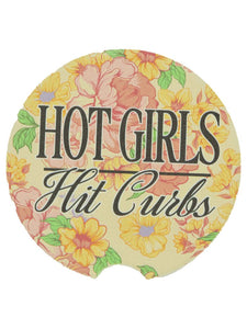 Simply Southern Car Coasters – 2.75"x0.25" absorbent stone inserts, fit any car cup holder, available in 14 designs from Sweet Southern Charm