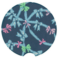 Simply Southern Car Coasters – 2.75"x0.25" absorbent stone inserts, fit any car cup holder, available in 14 designs from Sweet Southern Charm