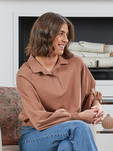 Snap Polo - Umber