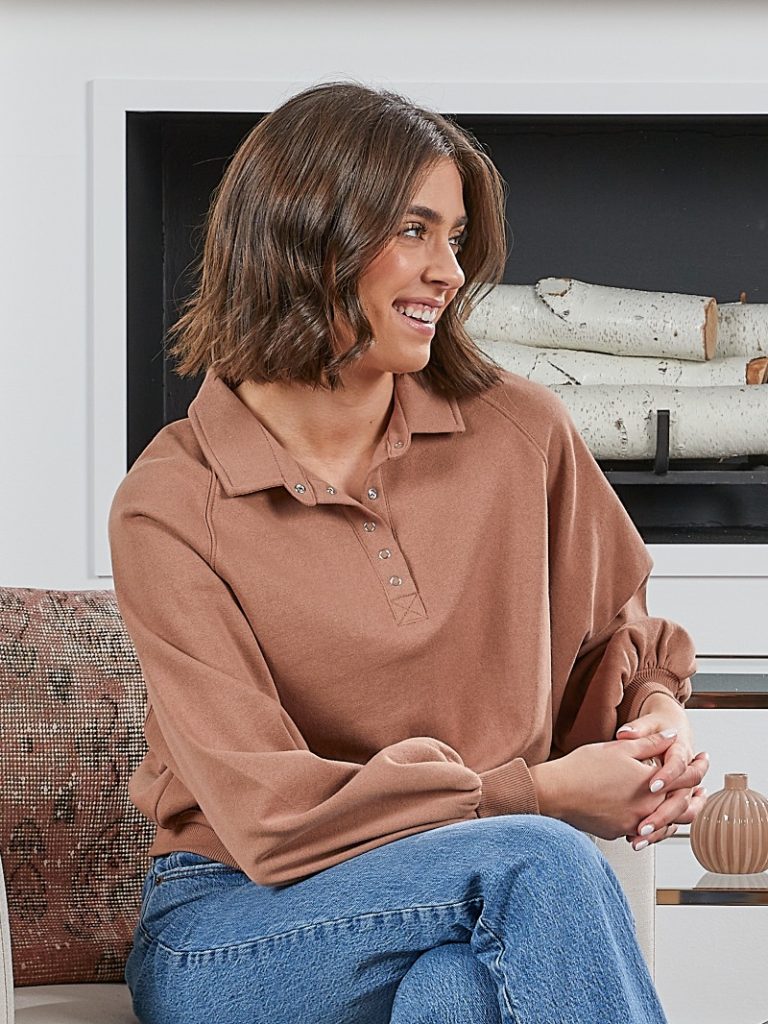 Snap Polo - Umber