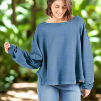 Simply Southern Sabrina Pullover - Dark Blue