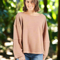 Simply Southern Sabrina Pullover - Umber