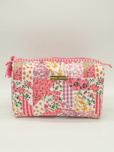 Quilted Cosmetic Bag - Multi Floral