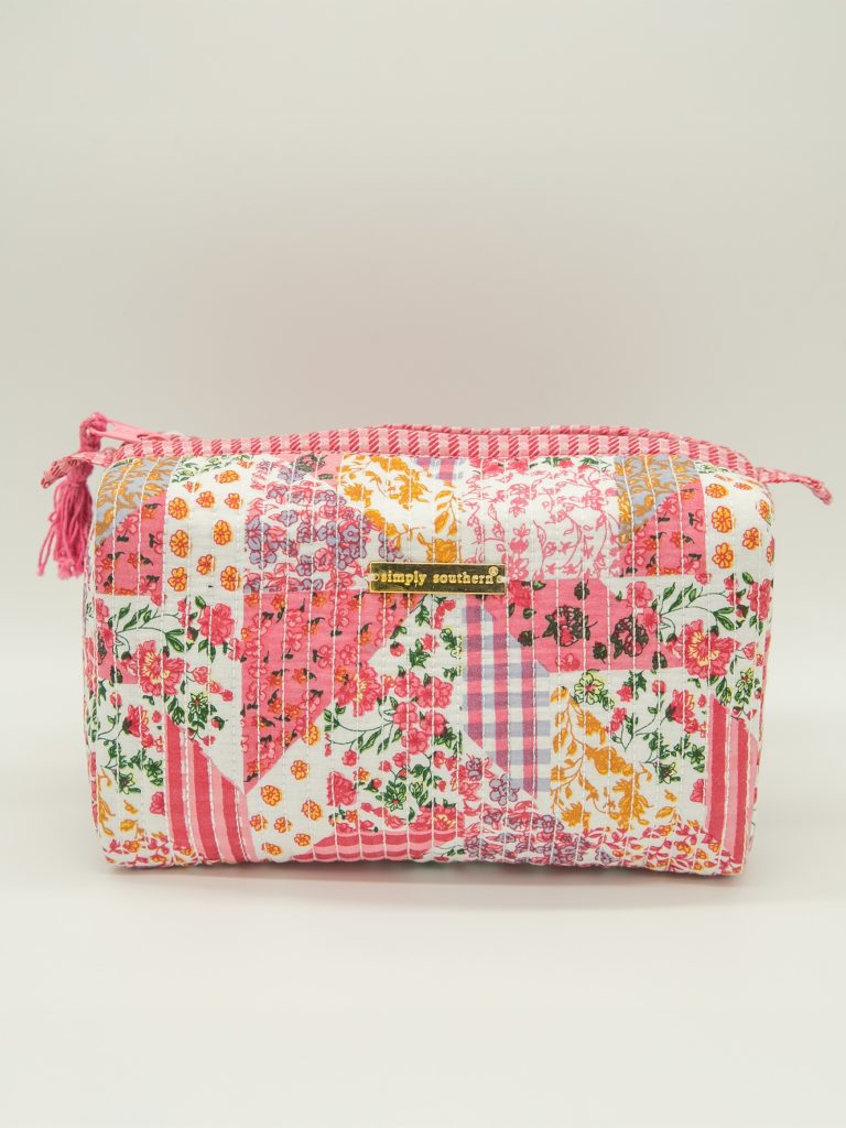 Quilted Cosmetic Bag - Multi Floral
