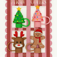 Holiday Straw Toppers