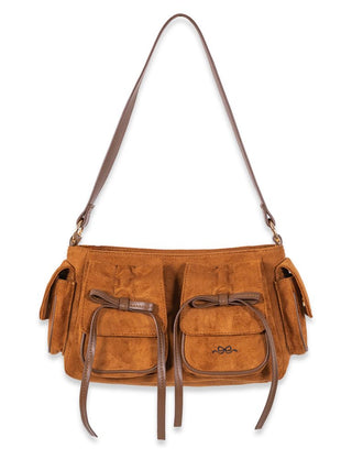 Lyla Suede Bag - Brown