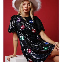 Holiday Ornaments Sequin Dress