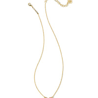 9608802009 Ari Heart Gold Pendant Necklace in Neon Pink Magnesite