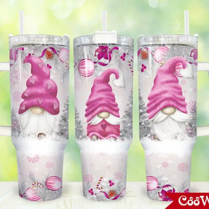 Pink Gnome Trio - 40oz Tumbler