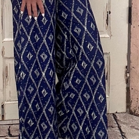 Palazzo Pant - Navy DiamoGlow