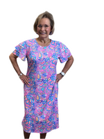 SPX4580 Midi Ruffle Short Sleeve Dress - PSLY
