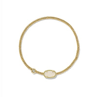 Grayson Gold Stretch Bracelet in Irisdescent Drusy