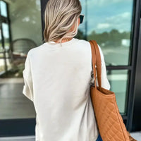 Leopard Bow Sand Graphic Cardigan