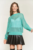 Green Crochet Sweater

