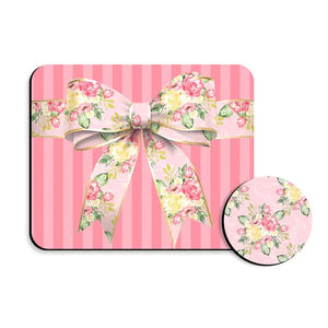 Fancy Floral Bow Desk Set