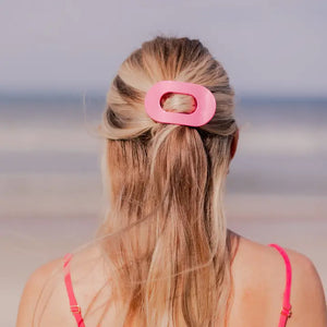 Flat Round Clip - Paradise Pink