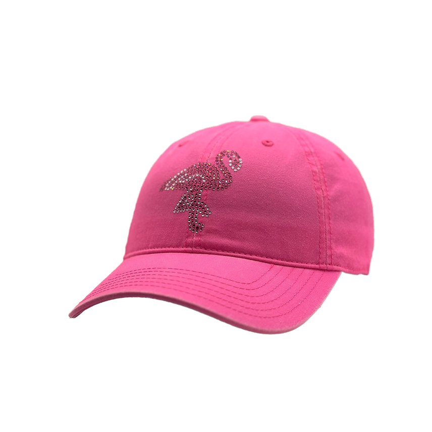 Neon Pink Crystal Baseball Hat